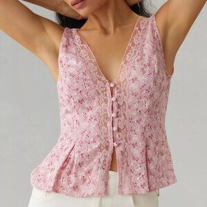 Reformation Cristina Floral Top